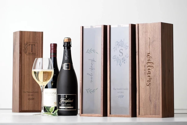 Wine Bottle and Glass Gift Box