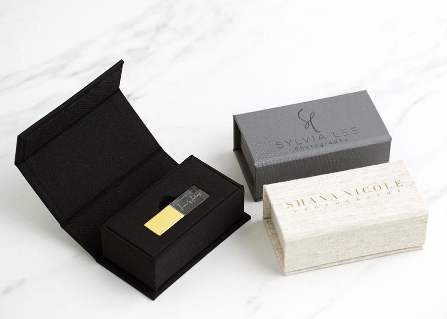 Luxe Fabric USB Box - Flash Drive Packaging - Tyndell Photographic
